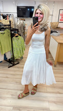 Load image into Gallery viewer, 1.Cotton Midi Skirt-White
