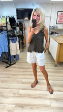 Load image into Gallery viewer, 1.        Linen Look Pull On Shorts-White
