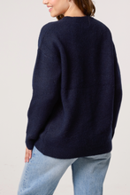 Load image into Gallery viewer, 1.  Soft Knit LOVE Jumper-Navy
