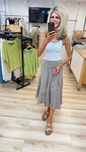 Load image into Gallery viewer, 1.Cotton Midi Skirt-Mink
