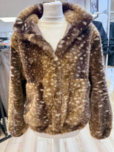 Load image into Gallery viewer, 1.      Luxe Faux Fur Bambi Bomber-Coffee
