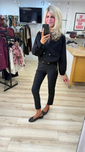 Load image into Gallery viewer, 1.             Faux Suede Double Breasted Trench Jacket-Black
