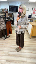 Load image into Gallery viewer, 1.             Leopard Back Hoodie-Latte
