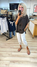 Load image into Gallery viewer, 1.                     Tulip Hem Pocket Trousers-Ecru
