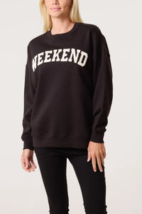 1.  WEEKEND Sweatshirt-Black