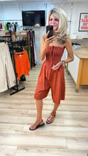 Load image into Gallery viewer, 1.              Bardot Cotton Playsuit-Rust
