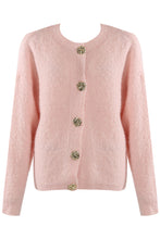 Load image into Gallery viewer, 1.             Soft Boucle Knit Cardigan-Pink
