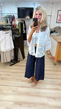 Load image into Gallery viewer, 1. Wide Leg Belted Culottes-Navy
