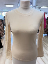 Load image into Gallery viewer, 1.          Fleece Lined Stretch Top-Cream
