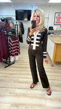 Load image into Gallery viewer, 1.                      Stretch Wide Leg Jeans-Chocolate Leopard
