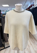 Load image into Gallery viewer, 1. Diamanté Neck Soft Knit-Ivory
