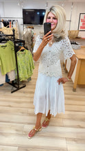 Load image into Gallery viewer, 1.Cotton Midi Skirt-White
