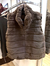 Load image into Gallery viewer, 1.                    Luxe Faux Fur Gilet-Mocha
