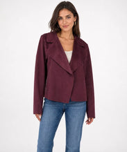 Load image into Gallery viewer, 1.               Faux Suede Jacket-Wine

