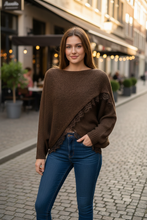 Load image into Gallery viewer, Crossover Knit Street Style
